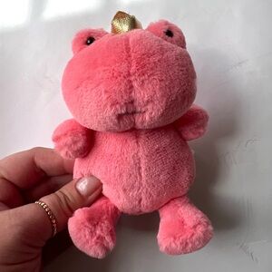 Jellycat Crowning Croaker Pink Frog Plush 5"
